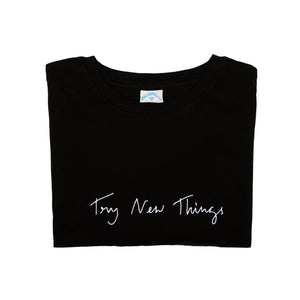 Try New Things Shirt - Black (Size S)
